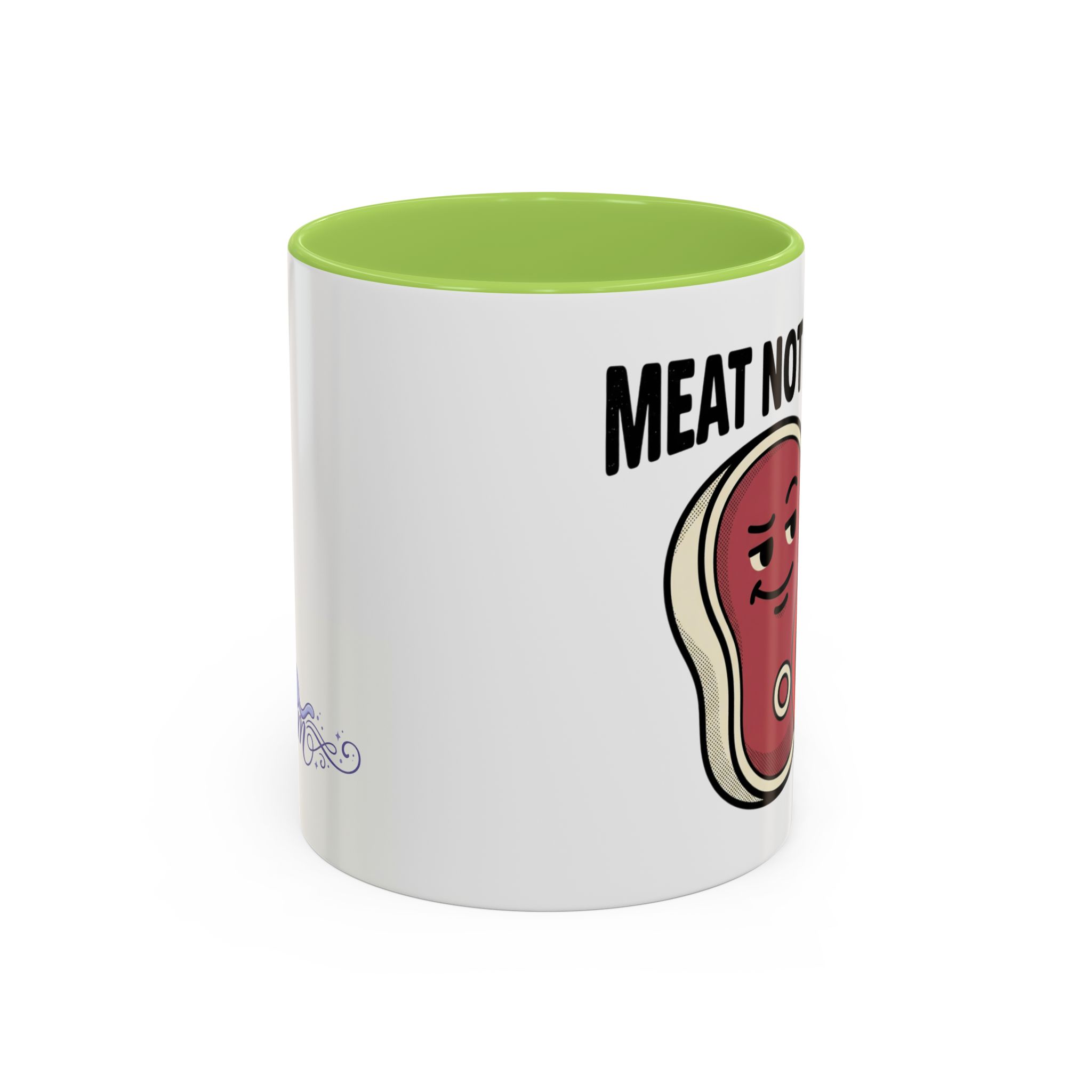 Meat Not Wheat ub3remm Accent Coffee Mug - Image 29