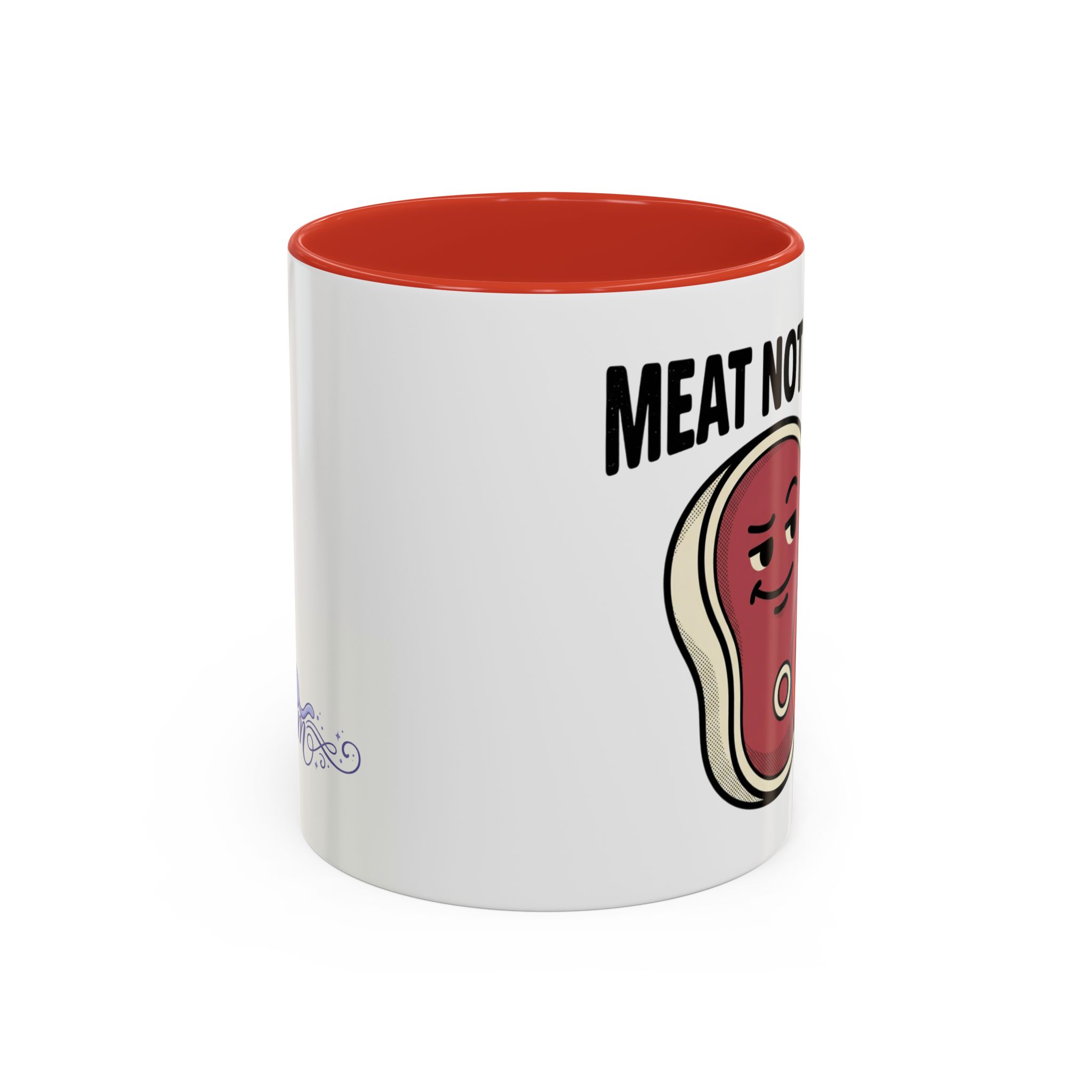Meat Not Wheat ub3remm Accent Coffee Mug - Image 13