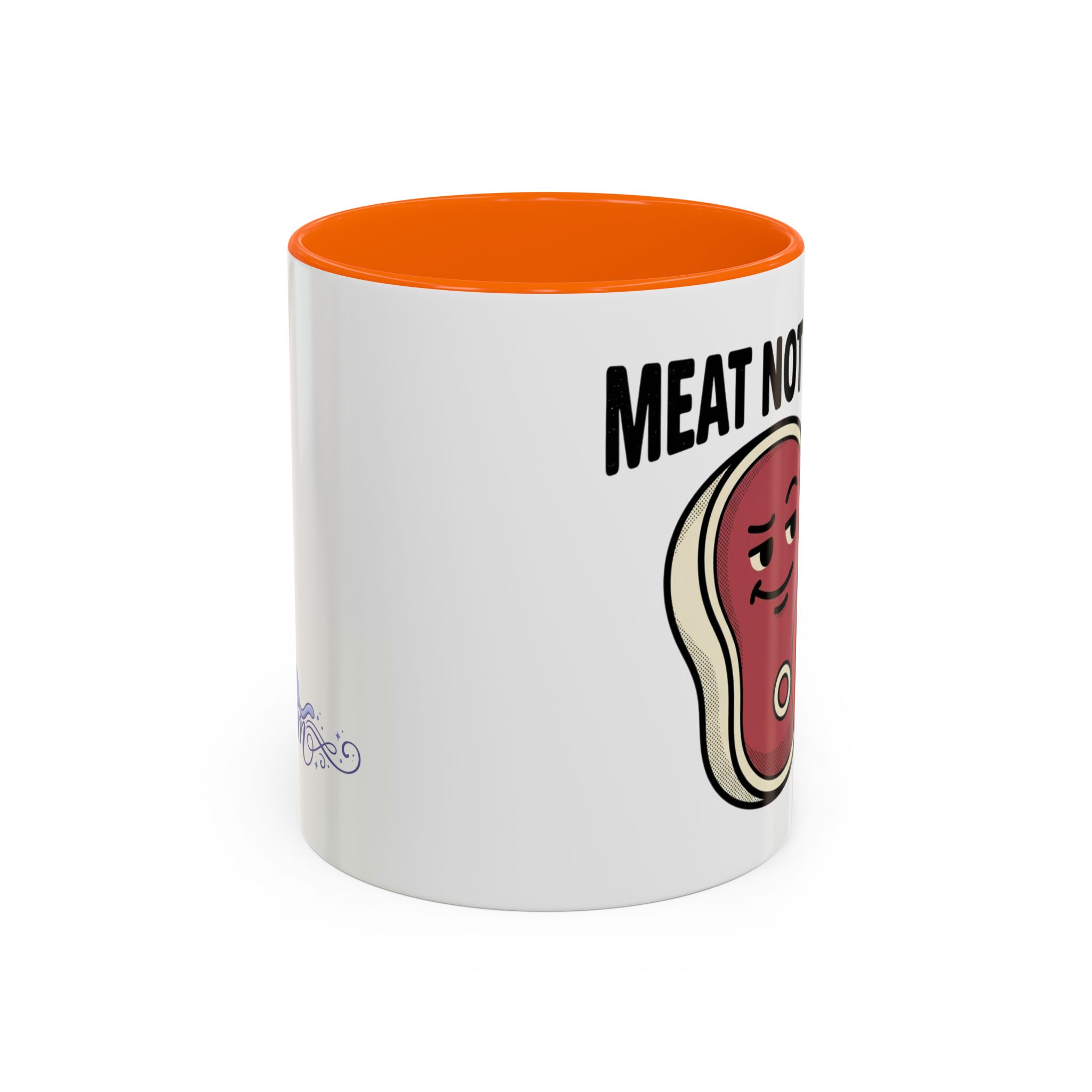 Meat Not Wheat ub3remm Accent Coffee Mug - Image 21