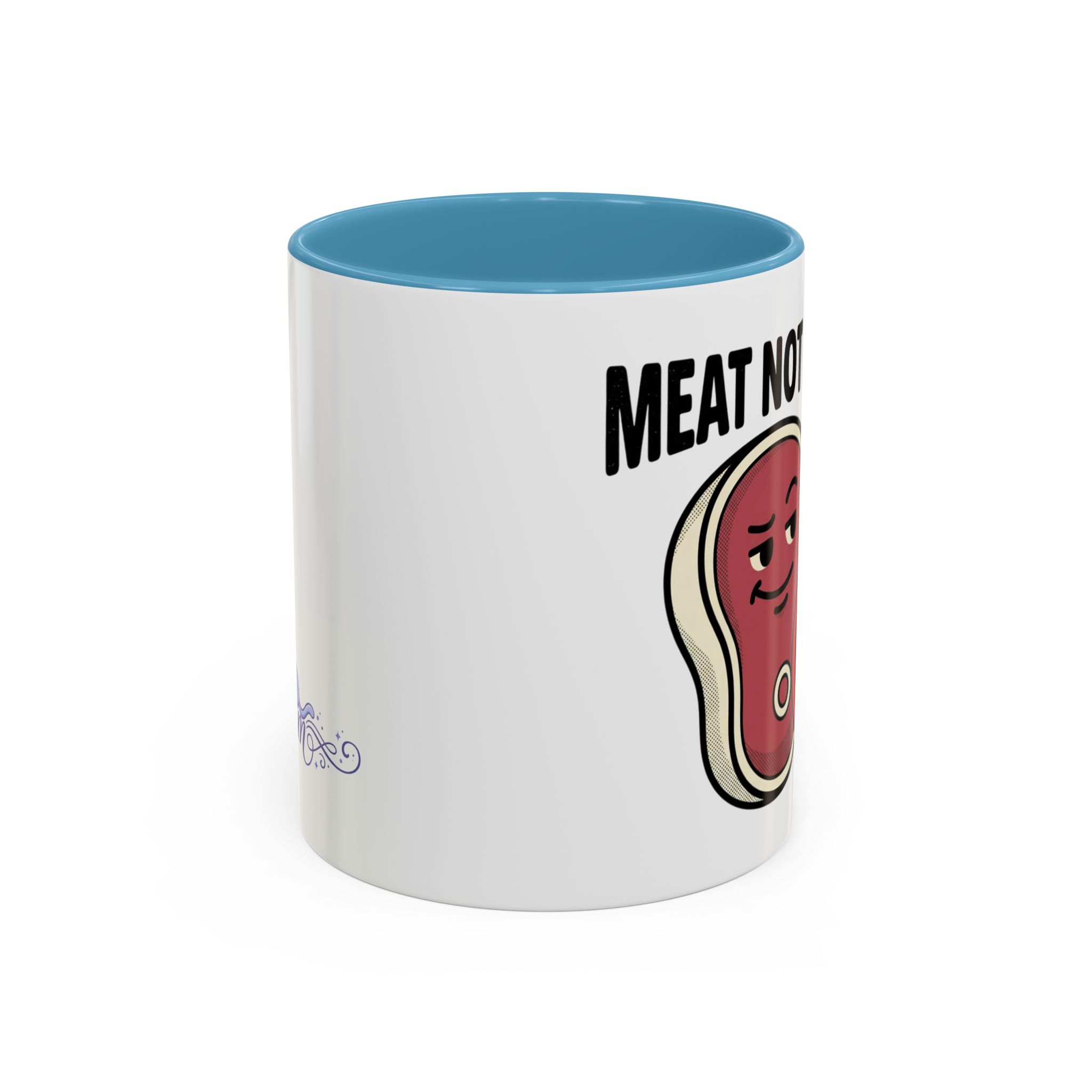 Meat Not Wheat ub3remm Accent Coffee Mug - Image 17