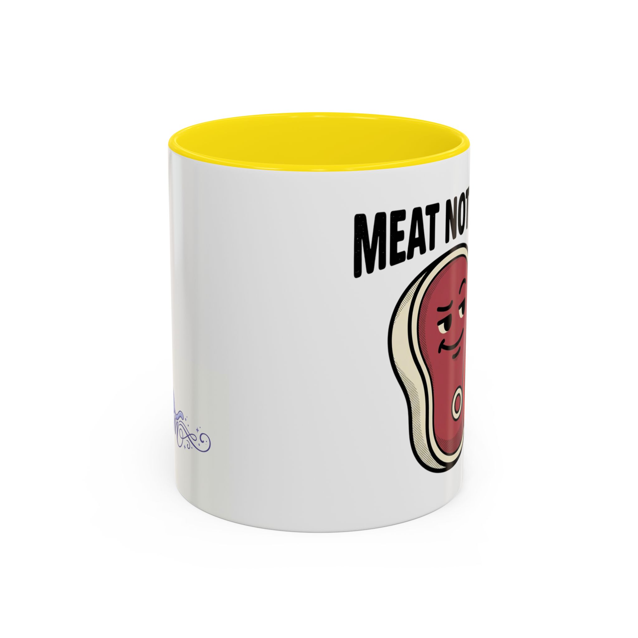 Meat Not Wheat ub3remm Accent Coffee Mug - Image 25