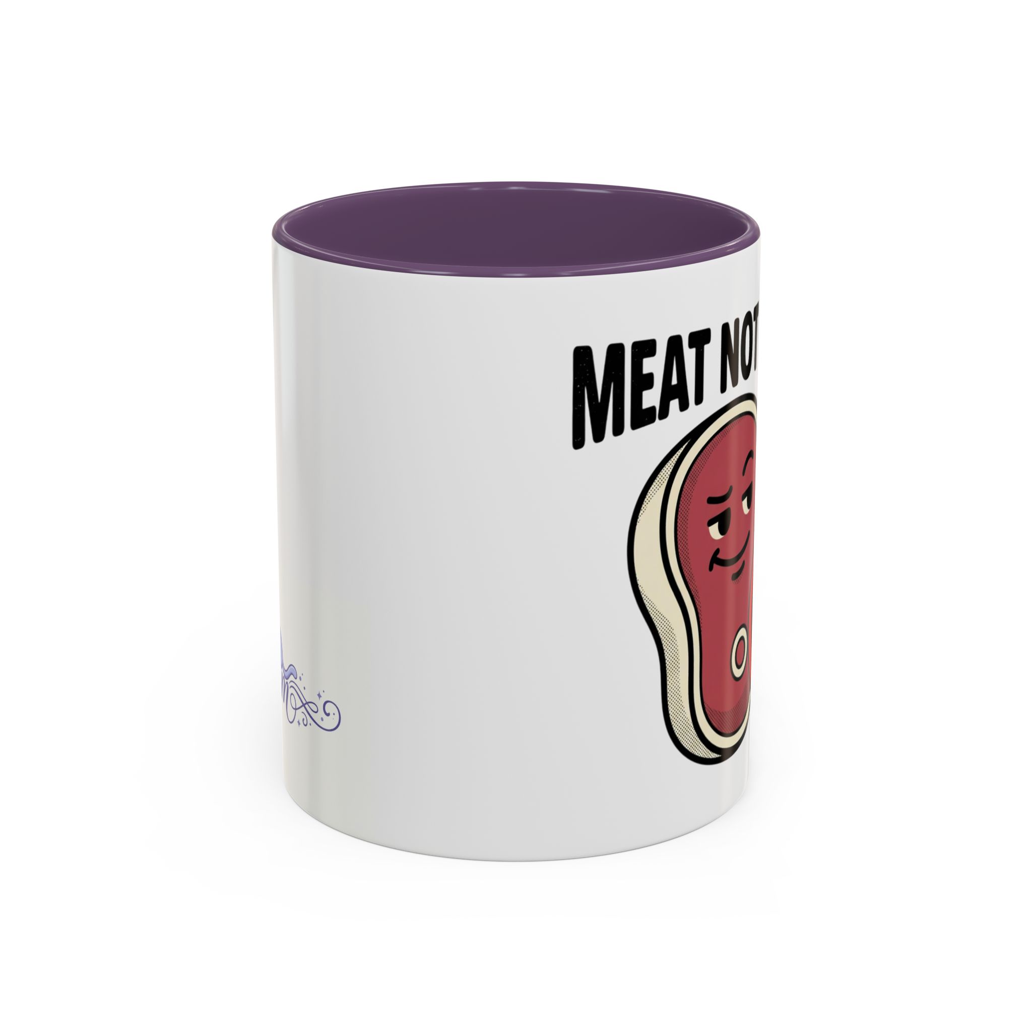 Meat Not Wheat ub3remm Accent Coffee Mug - Image 33