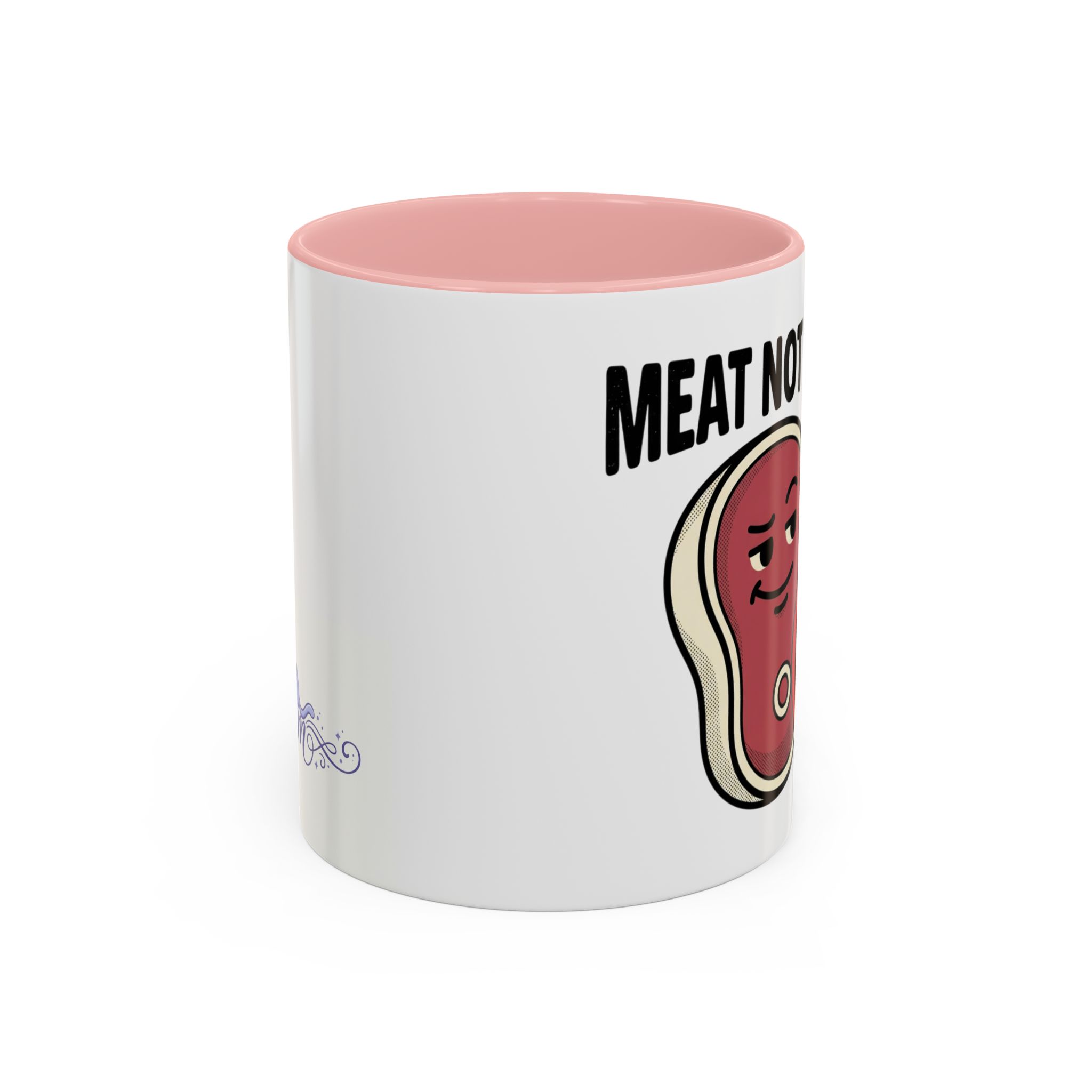 Meat Not Wheat ub3remm Accent Coffee Mug - Image 9