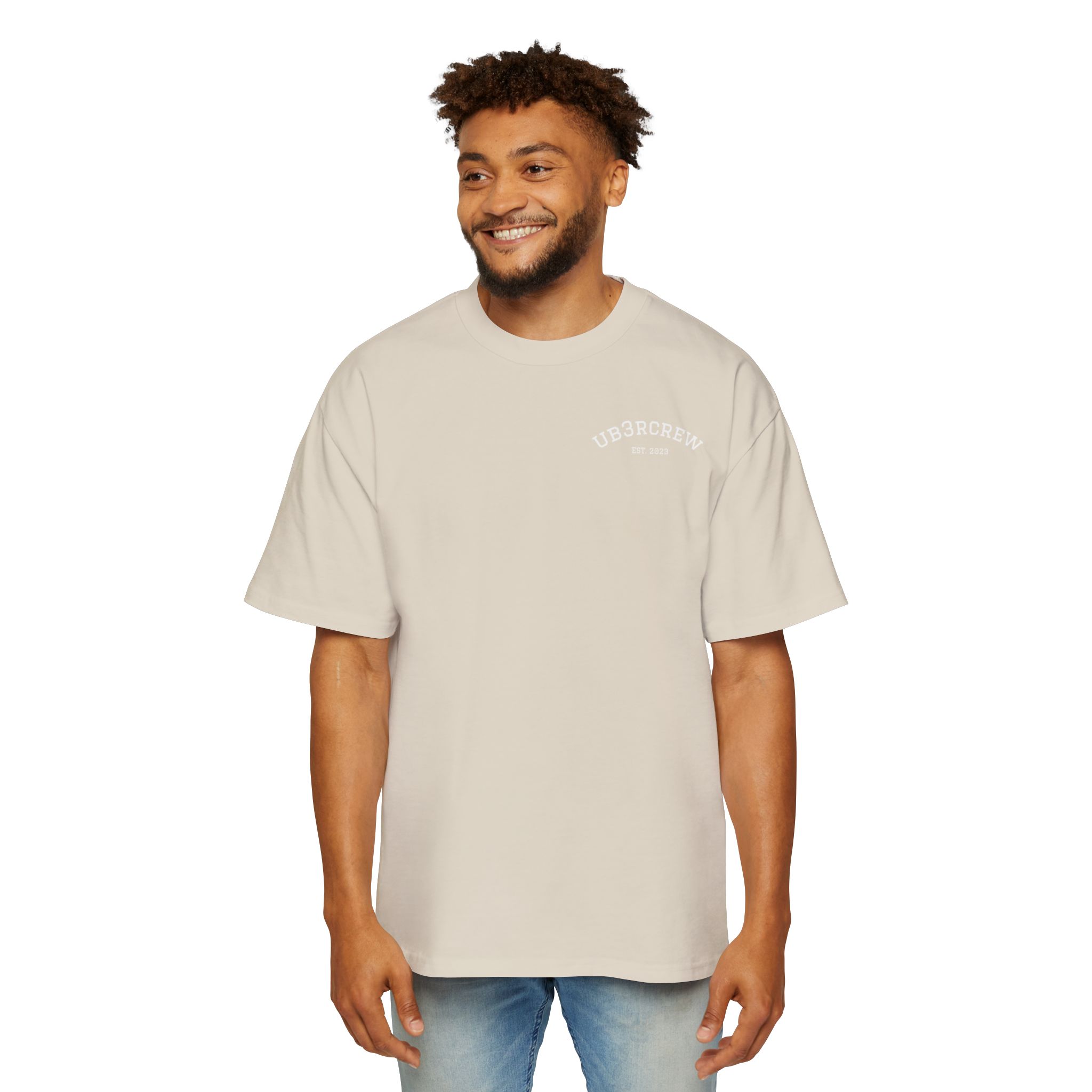 Oversized ub3rcrew Tee Blue Design - Image 7