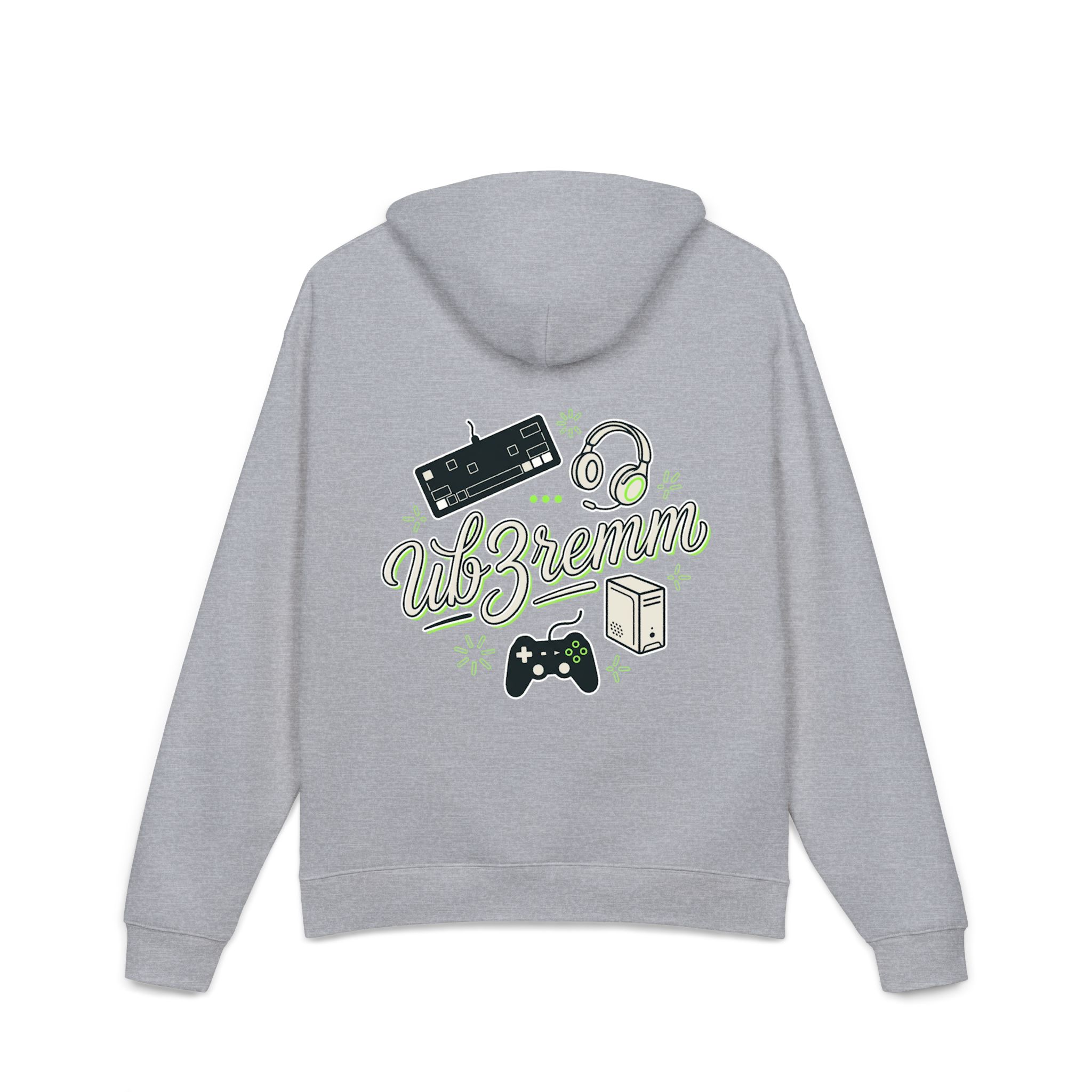 Ub3rcrew Gaming Hoodie Green Design - Image 6