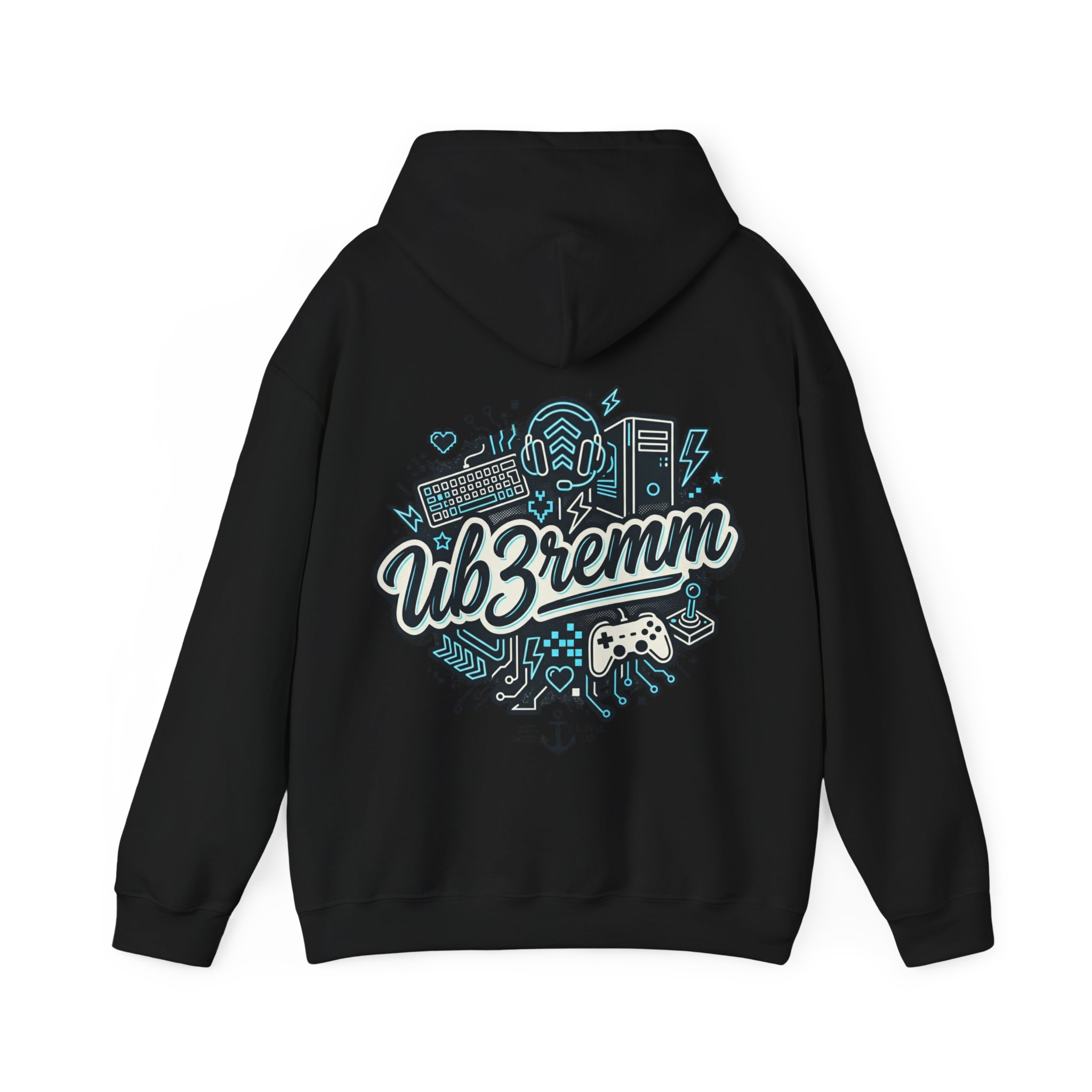 Ub3remm Gamer Crew Hoodie — Gaming Gear Graphic Pullover