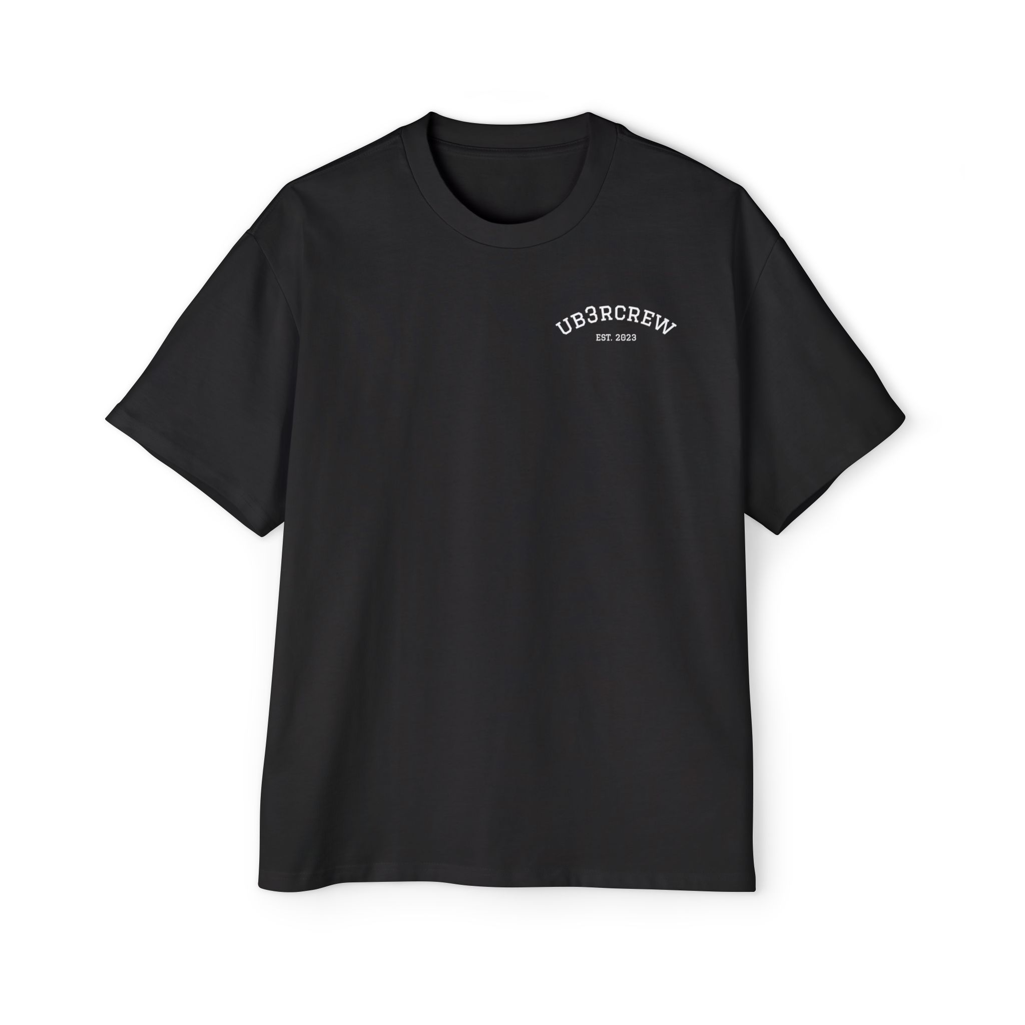 Oversized ub3rcrew Tee Blue Design - Image 2