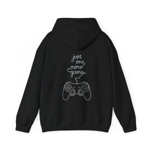 Gaming Hoodie "Just One More Game" – Gamer Controller Sweatshirt