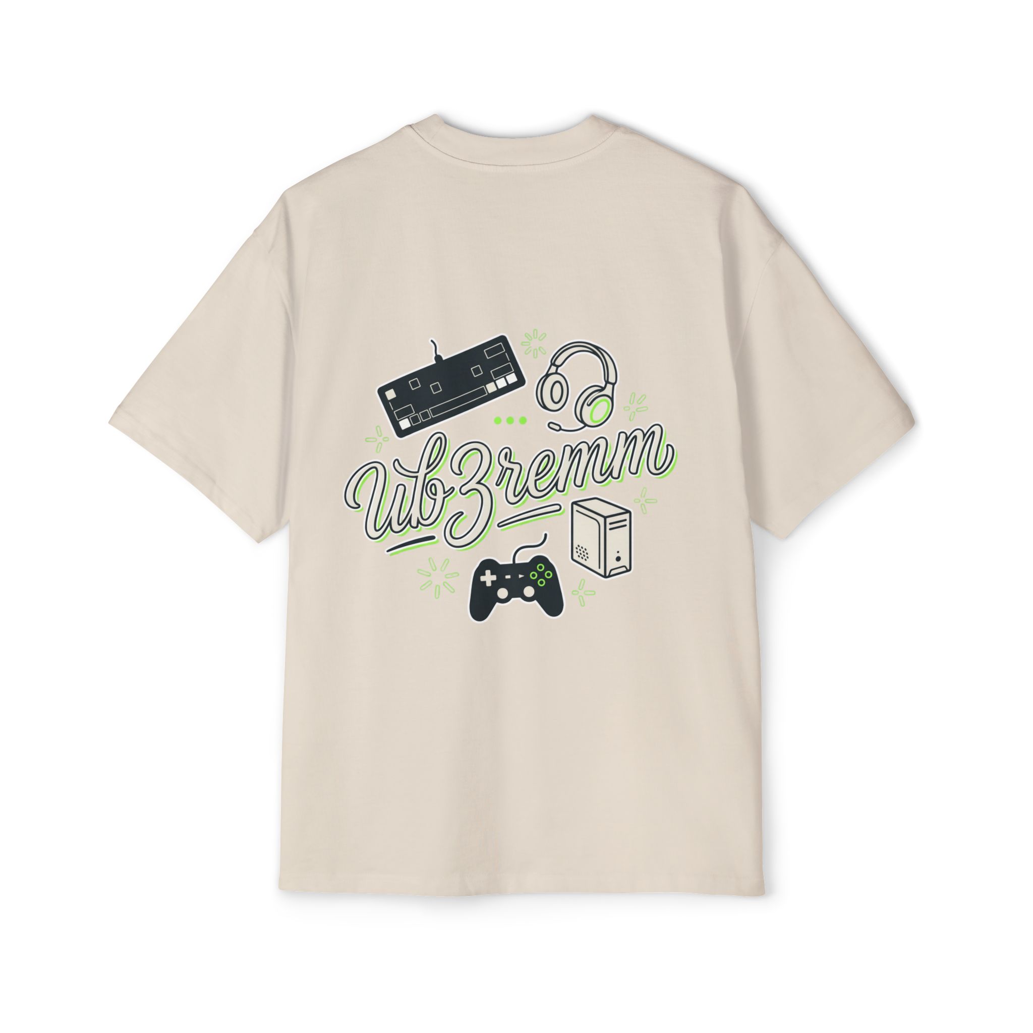 Oversized ub3rcrew Tee Green Design - Image 6