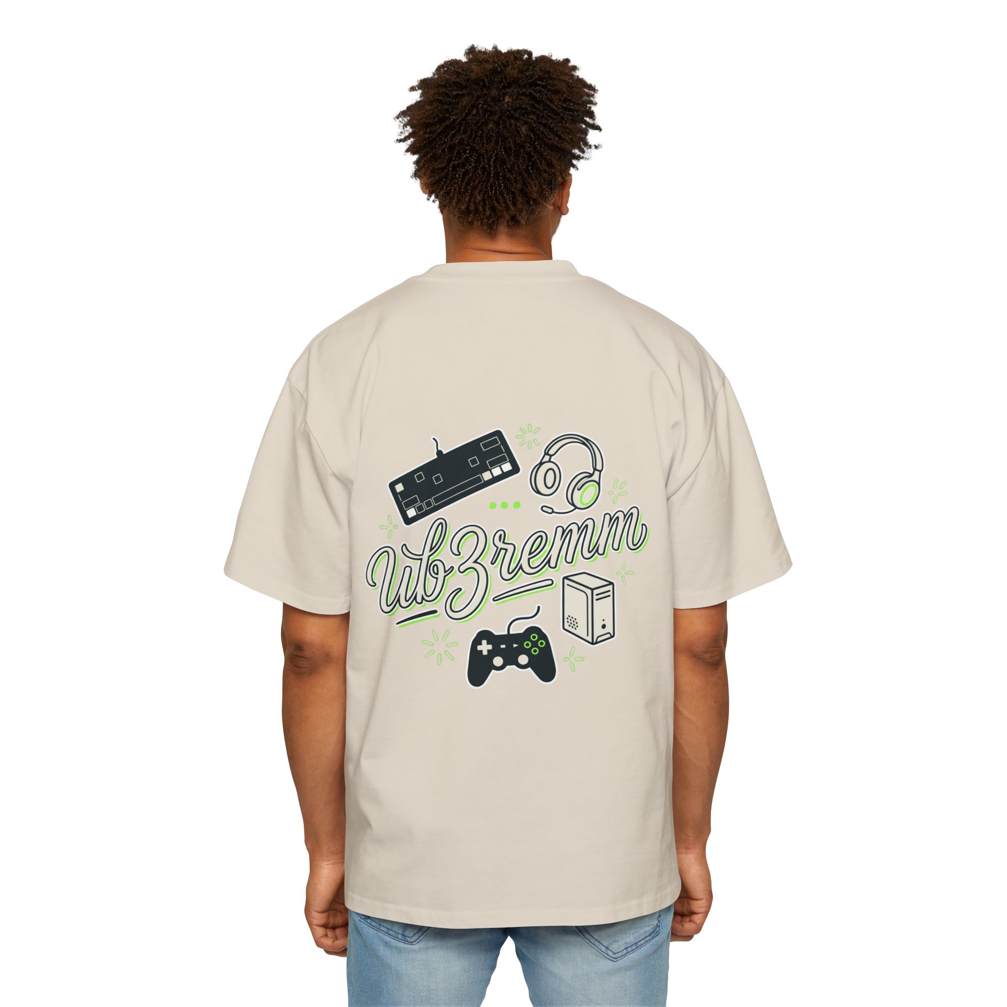 Oversized ub3rcrew Tee Green Design - Image 8